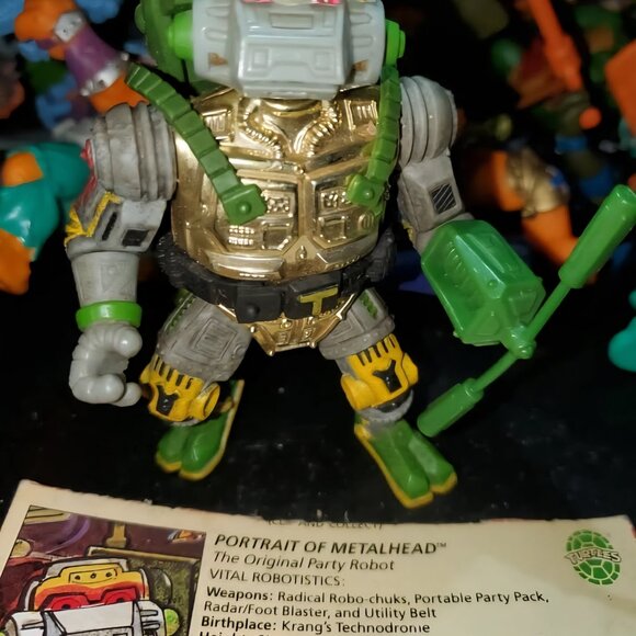 Metalhead TMNT Teenage Mutant Ninja Turtles Complete with File Card - Picture 2 of 4